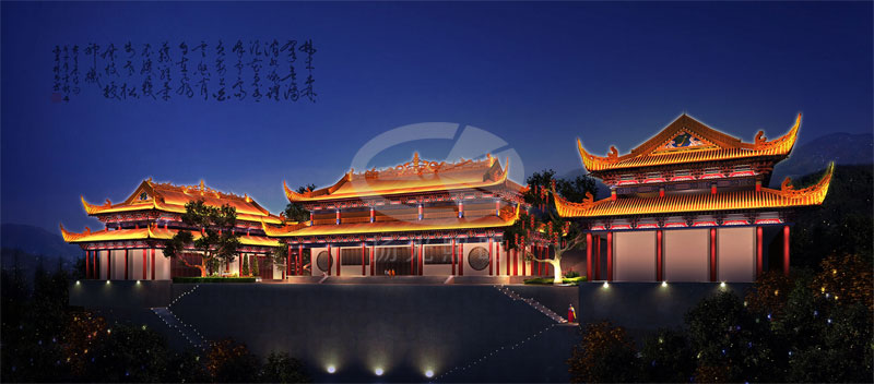 古建筑亮化設計 古建筑亮化設計