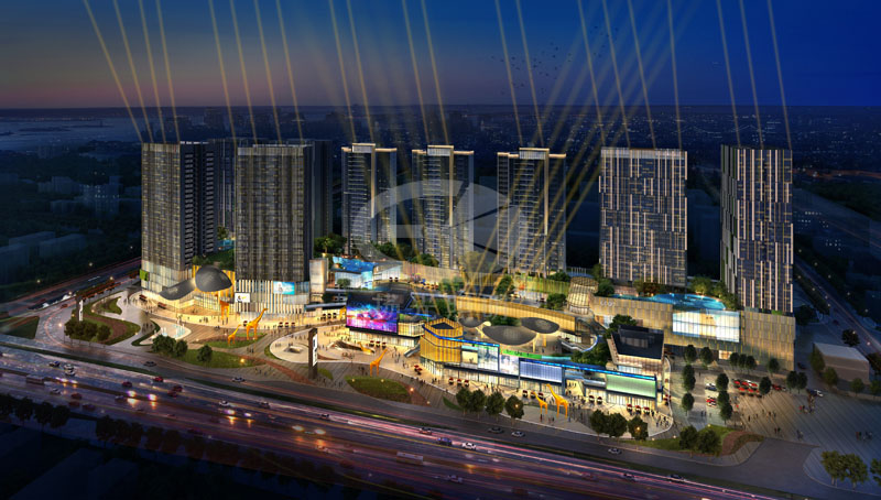 商業廣場夜景亮化設計 商業廣場夜景亮化設計