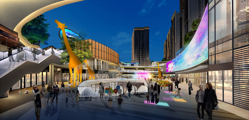 商業廣場夜景亮化設計 商業廣場夜景亮化設計