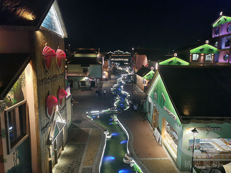 旅游城鎮景觀照明實拍圖