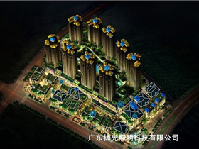 盛東地產:南寧盛天華府樓體亮化