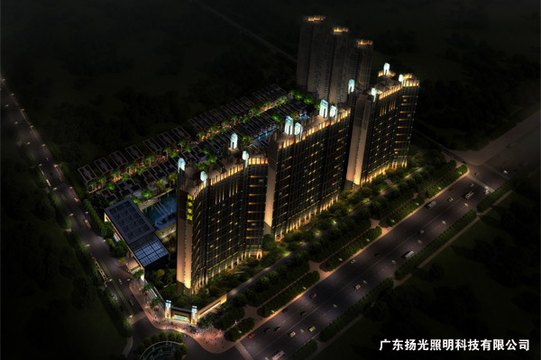 景天地產:東莞景天花園城戶外亮化工程